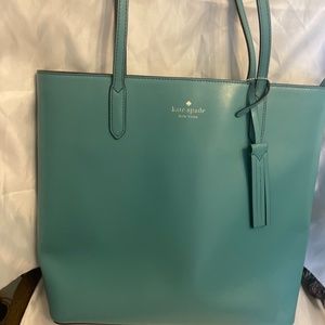 Kate Spade Teal Smooth Leather Tote
